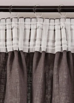 bonprix Vorhänge|Leinen Vorhang (1er Pack) anthrazit