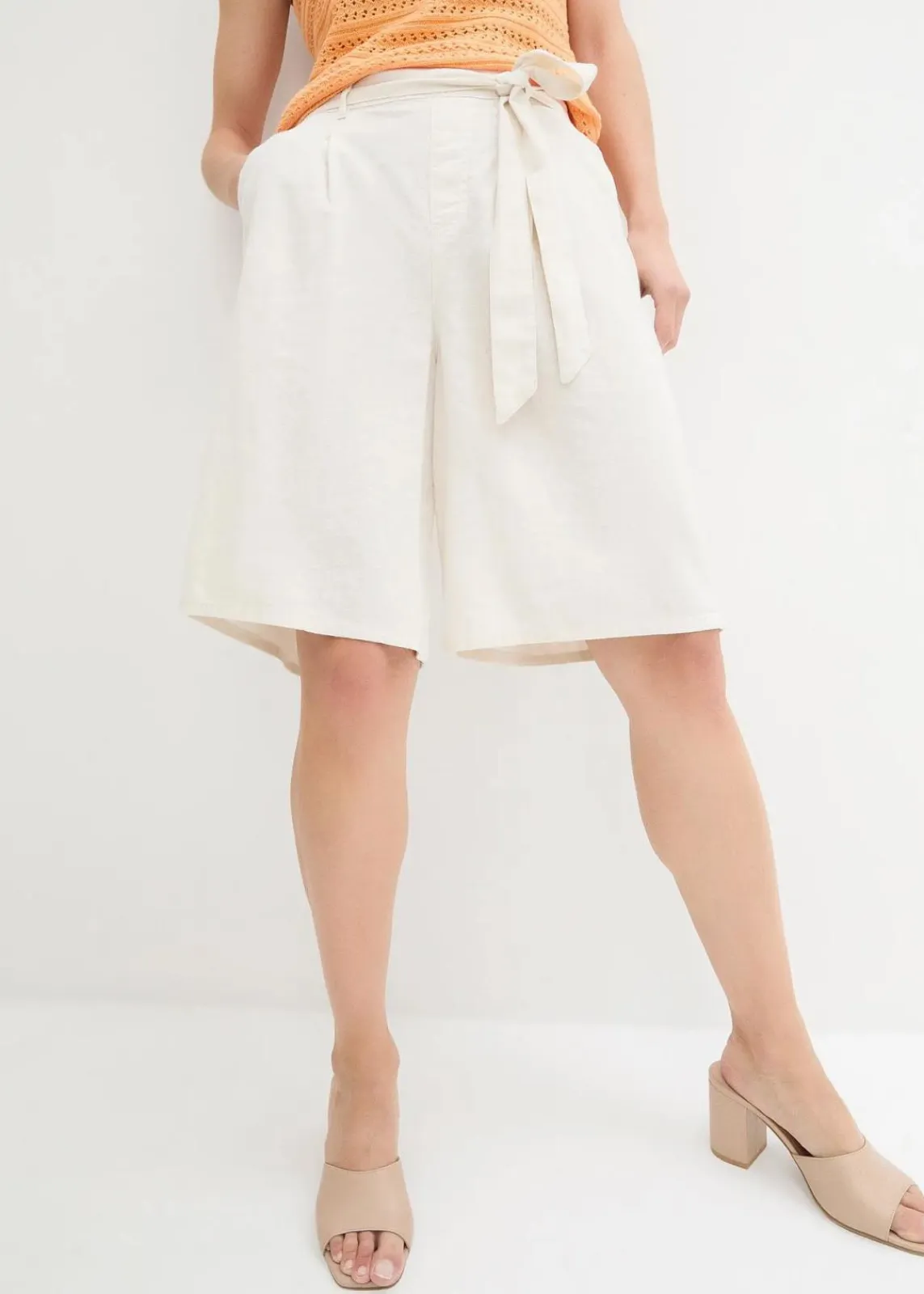 Leinen-Bermuda|bonprix Online