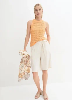 Leinen-Bermuda|bonprix Online