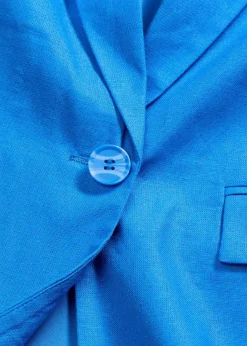 bonprix Blazer|Leinen-Blazer gletscherblau