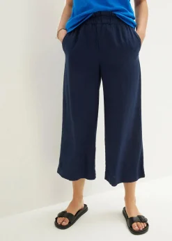 Leinen-Culotte, wadenlang|bonprix