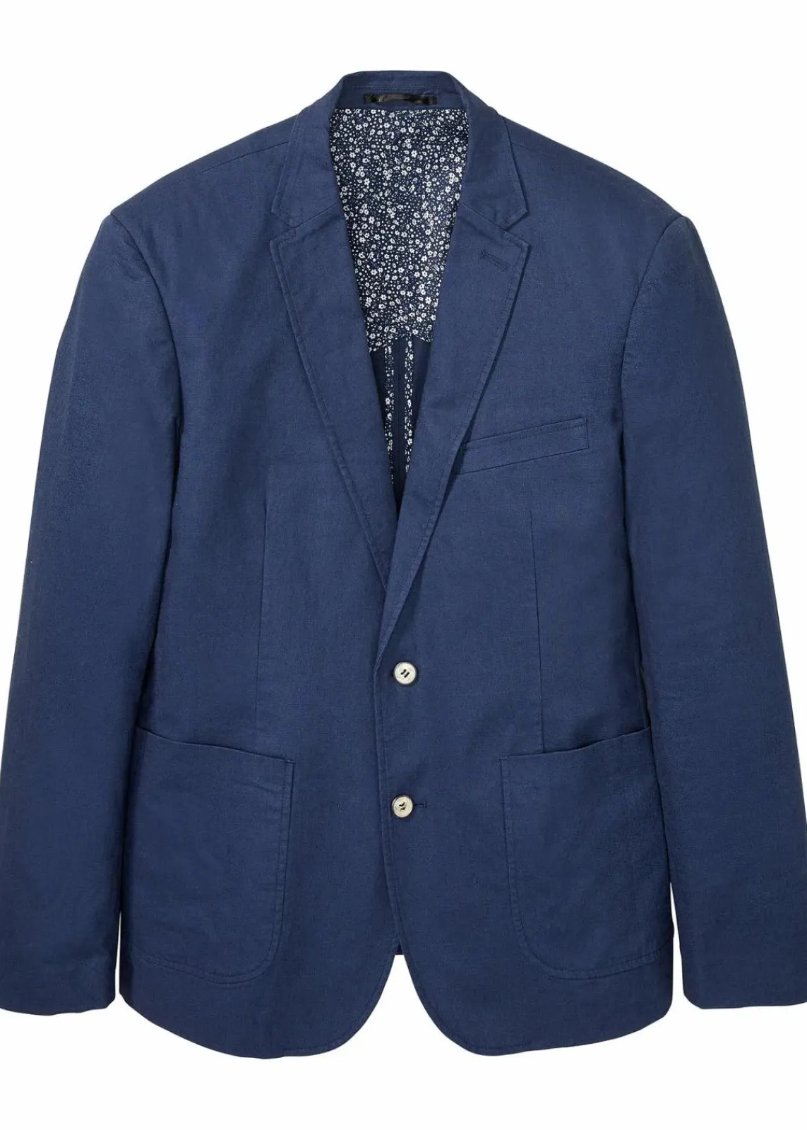 bonprix Große Größen|Leinensakko dunkelblau