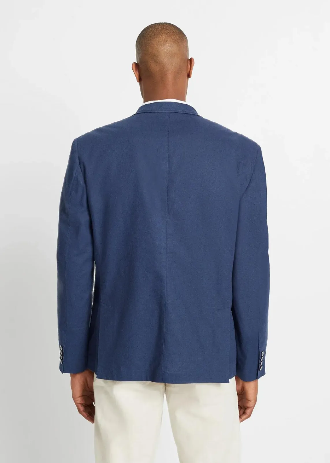 bonprix Große Größen|Leinensakko dunkelblau