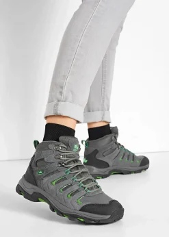 Lico Sneaker|High Heels|High top Trekkingschuh anthrazit/schwarz/grün