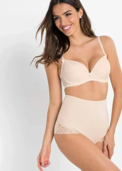 bonprix Höschen|Shapewear|Light Shape Panty (2er Pack) puder + beere