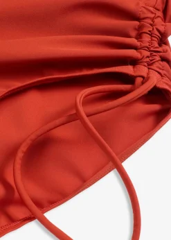 bonprix Shapewear|Badeanzüge|Light Shape-Badeanzug mit Schnürung rotbraun
