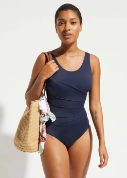 Light Shape-Badeanzug mit Zierfalten|bonprix New