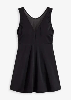 bonprix Nachhaltigere Materialien|Badekleider|Light Shape-Badekleid mit Mesh schwarz