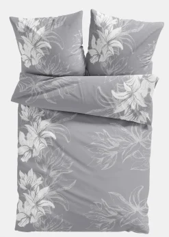 bonprix Bettwäsche|Linon-Bettwäsche grau