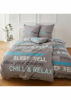 bonprix Bettwäsche|Linon-Bettwäsche grau