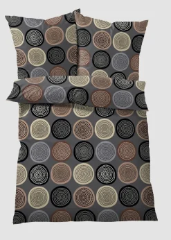 bonprix Bettwäsche|Linon-Bettwäsche braun