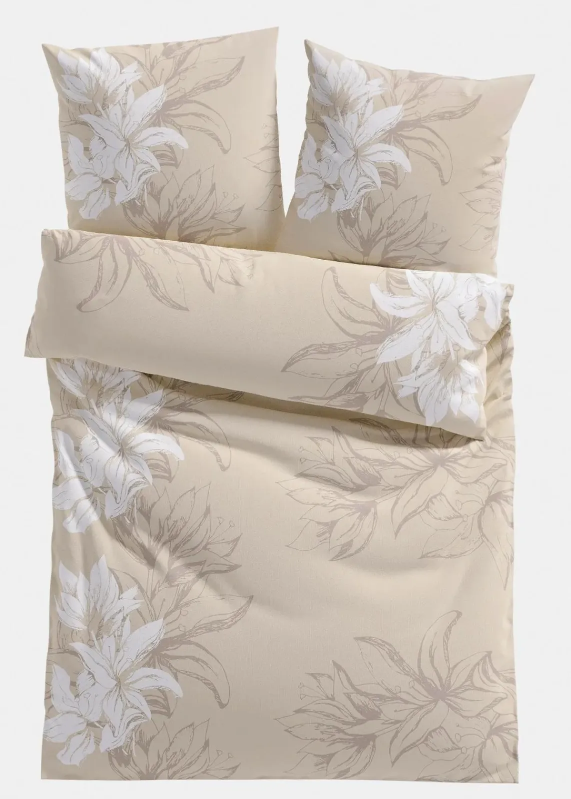 bonprix Bettwäsche|Linon-Bettwäsche creme