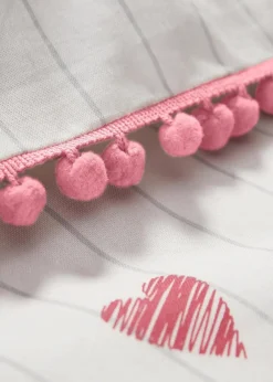 Linon-Bettwäsche mit Pompons|bonprix Hot