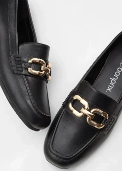 bonprix Slipper & Halbschuhe|Loafer|Loafer schwarz