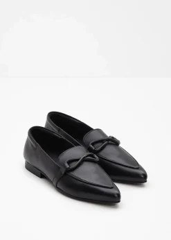 bonprix Slipper & Halbschuhe|Loafer|Loafer aus Leder schwarz