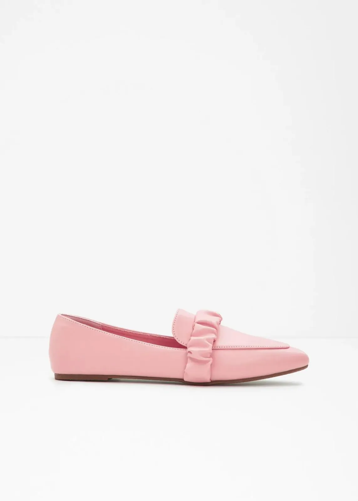 bonprix Slipper & Halbschuhe|Loafer|Loafer mit Raffung rosa