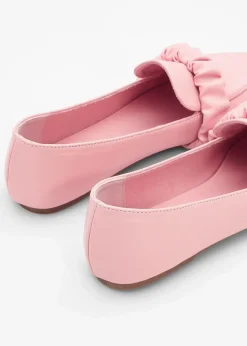 bonprix Slipper & Halbschuhe|Loafer|Loafer mit Raffung rosa