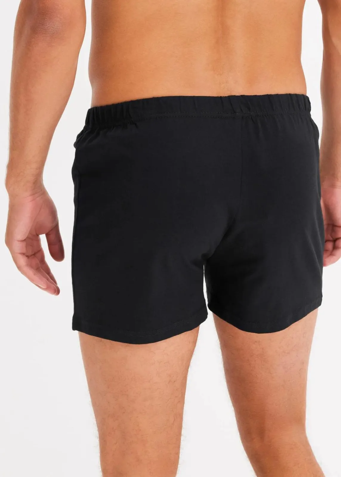 bonprix Boxershorts|Große Größen|Lockere Jersey Boxershorts aus Baumwolle (5er Pack) schwarz