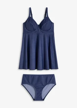 Long Tankini (2-tlg.Set) in Jeansoptik|bonprix New