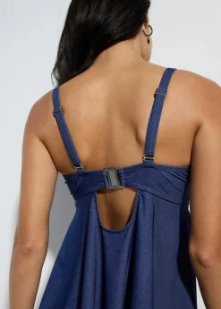 Long Tankini (2-tlg.Set) in Jeansoptik|bonprix New