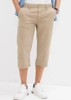 bonprix Große Größen|Shorts|Long-Bermuda aus reiner Baumwolle Regular Fit new khaki