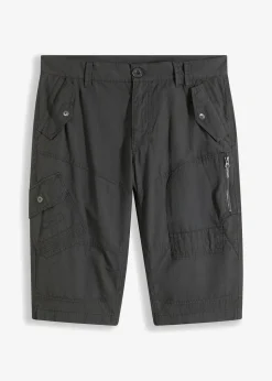 bonprix Große Größen|Shorts|Long-Bermuda, Regular Fit anthrazit