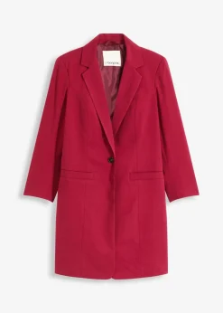 bonprix Bekleidung·Basics|Blazer|Long-Blazer dunkelrot