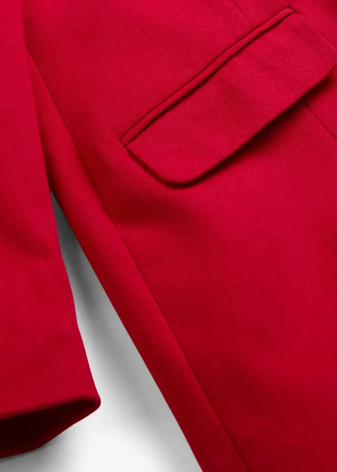 bonprix Blazer|Nachhaltigere Materialien|Longblazer aus Baumwoll-Jersey chillirot