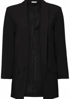 bonprix Bekleidung·Basics|Nachhaltigere Materialien|Longblazer aus Viskose-Mix schwarz