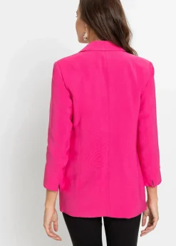 bonprix Blazer|Nachhaltigere Materialien|Longblazer aus Viskose-Mix pinklady