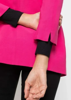 bonprix Blazer|Nachhaltigere Materialien|Longblazer aus Viskose-Mix pinklady
