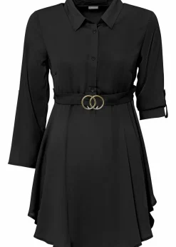 bonprix Bekleidung·Jacken & Mäntel|Nachhaltigere Materialien|Longbluse schwarz