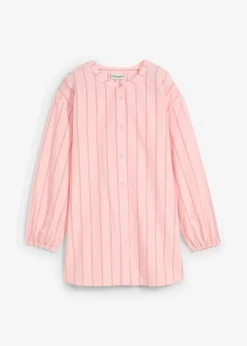 bonprix Bekleidung·Jacken & Mäntel|Blusen & Tuniken|Longbluse aus Baumwollpopeline rosenquarz längs gestreift