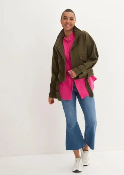 Longbluse aus luftigem Musselin|bonprix Online