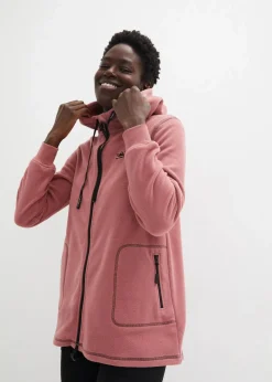 Long-Fleecejacke mit Reißverschluss-Taschen|bonprix Best
