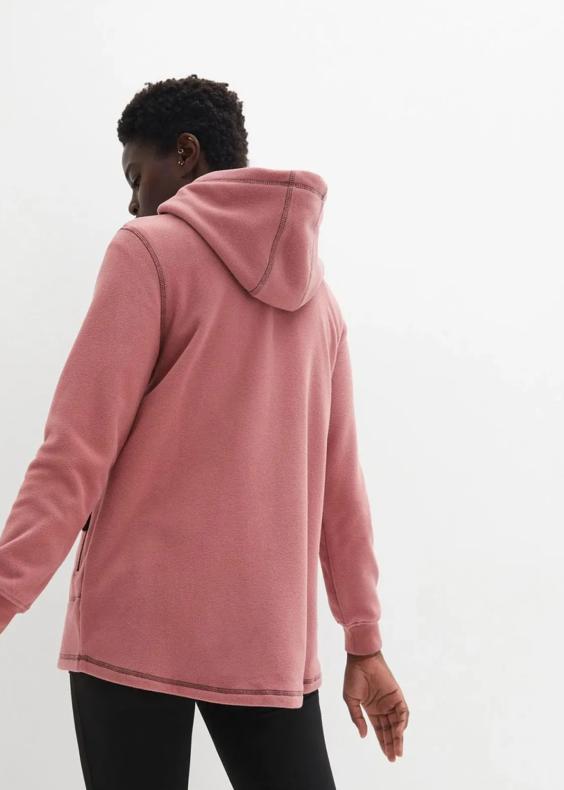 Long-Fleecejacke mit Reißverschluss-Taschen|bonprix Best