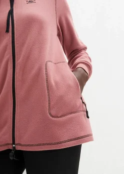 Long-Fleecejacke mit Reißverschluss-Taschen|bonprix Best
