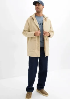bonprix Große Größen|Jacken & Mäntel|Longjacke, Loose Fit grünbeige