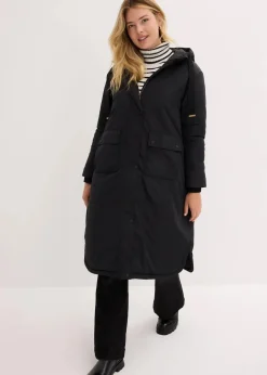 bonprix Bekleidung·Hosen|Jacken & Mäntel|Long-Parka schwarz