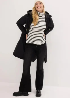 bonprix Bekleidung·Hosen|Jacken & Mäntel|Long-Parka schwarz