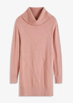 bonprix Pullover & Strickjacken|Bekleidung·Jeans|Longpullover vintagerosa