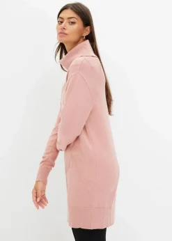 bonprix Pullover & Strickjacken|Bekleidung·Jeans|Longpullover vintagerosa