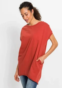 Longshirt aus reiner Baumwolle|bonprix Hot