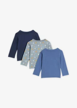 Longshirt aus reiner Bio-Baumwolle (3er Pack)|bonprix Online