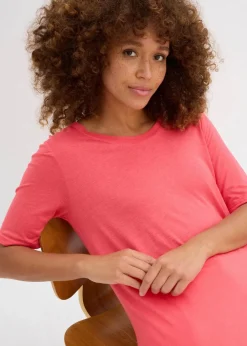 bonprix Bekleidung·Röcke|Basics|Longshirt aus softer Viskose paradiespink