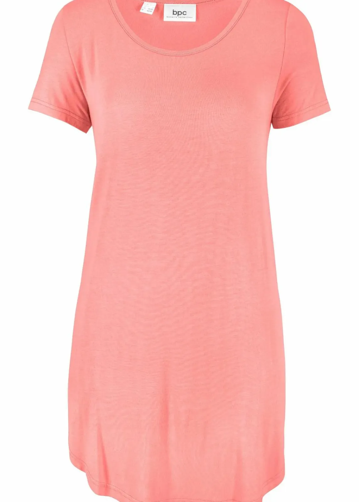 bonprix Shirts & Tops|Basics|Longshirt aus softer Viskose hellkoralle