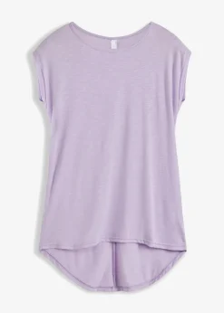 bonprix Shirts & Tops|Longshirt aus Viskose-Mischung zartflieder