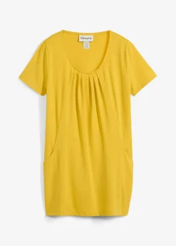 bonprix Shirts & Tops|Longshirt mit Viskose lemoncurry