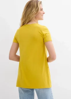 bonprix Shirts & Tops|Longshirt mit Viskose lemoncurry