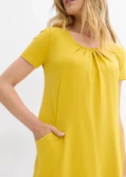 bonprix Shirts & Tops|Longshirt mit Viskose lemoncurry